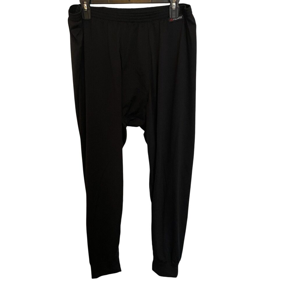 Cabela's Mens Base Layer Joggers XL Polartec Elastic Waist Thermal Black Warm